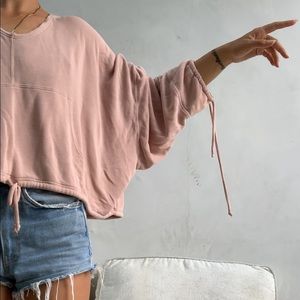 Free People Pink Hoodie